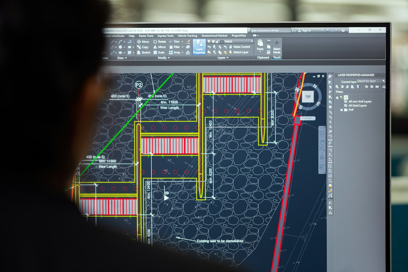 Engineers in factory